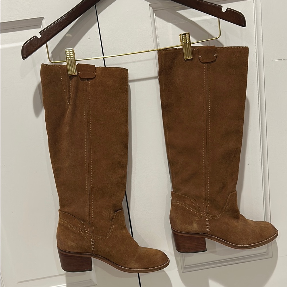 Dolce Vita Brown Heeled Boots Classic Equestrian Style